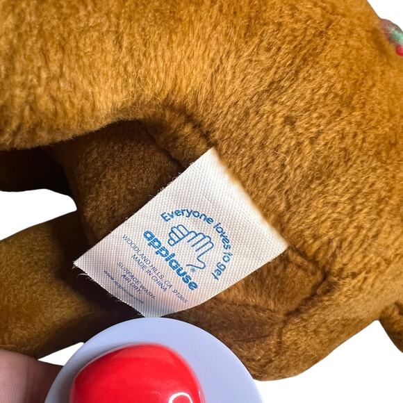 Vtg '99 Scooby Doo Plush Stuffed Animal 12'' Applause w/Cheeseburger - Picture 10 of 10